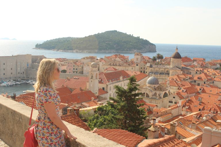Nicola on the walls in Dubrovnik, Croatia