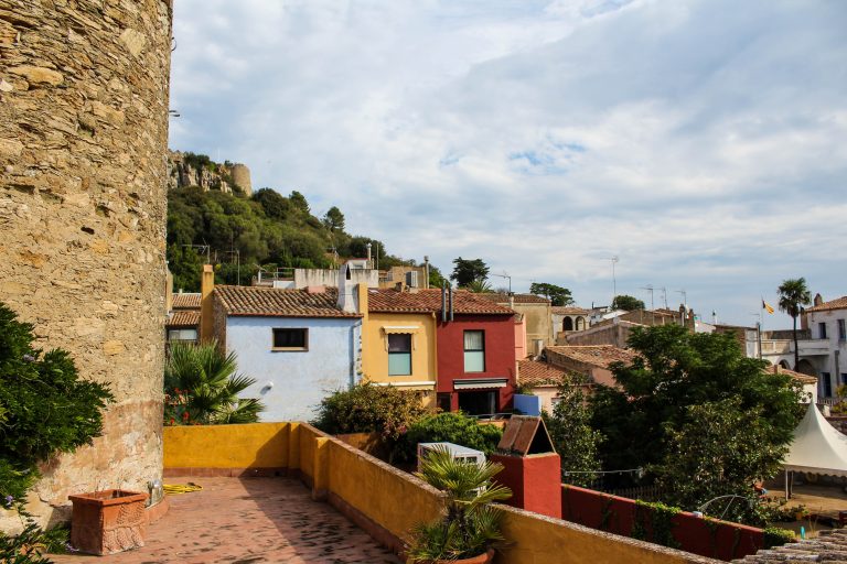 A view across Begur, Spain