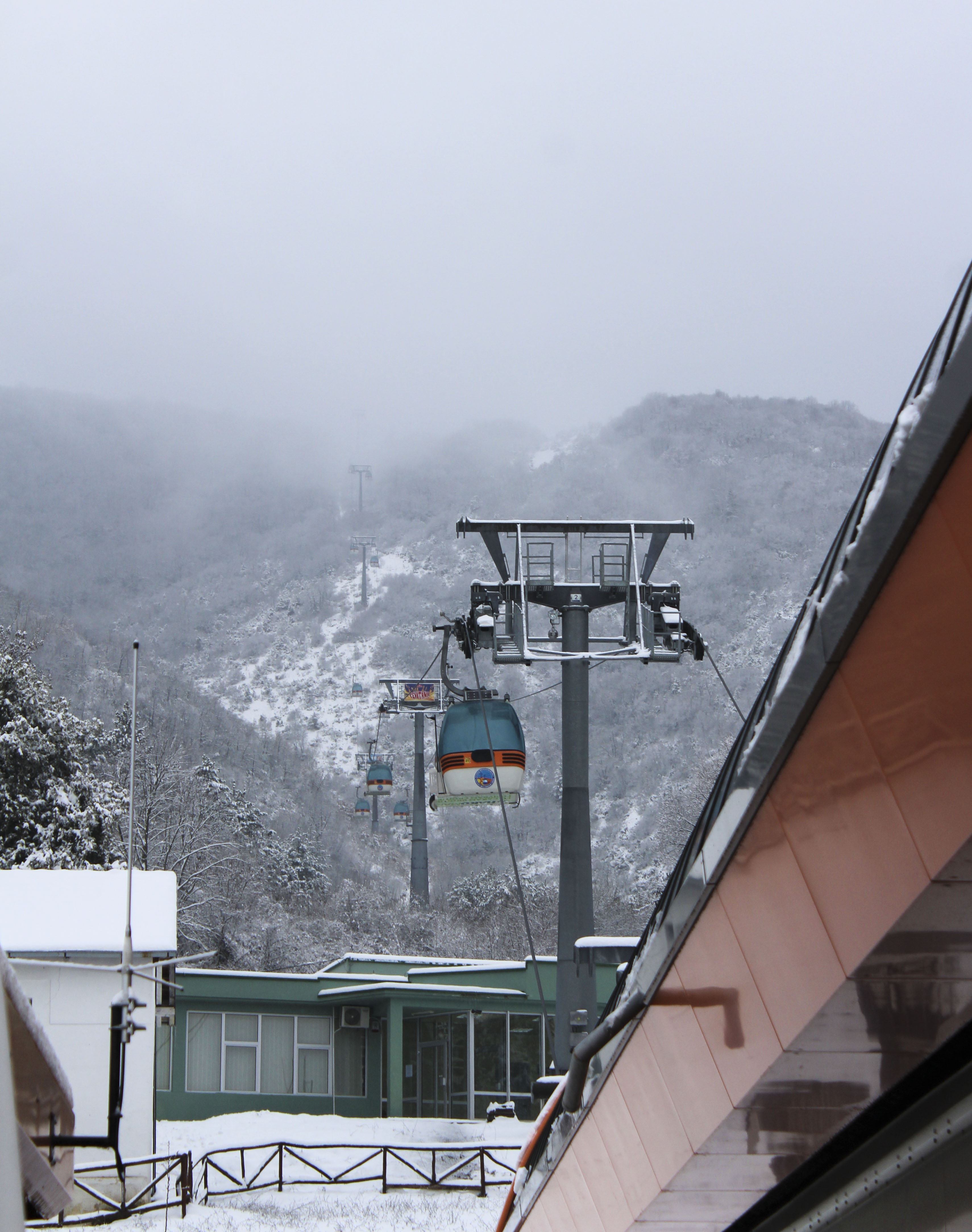 The cable car to Mount Vodno, Skopje, Macedonia