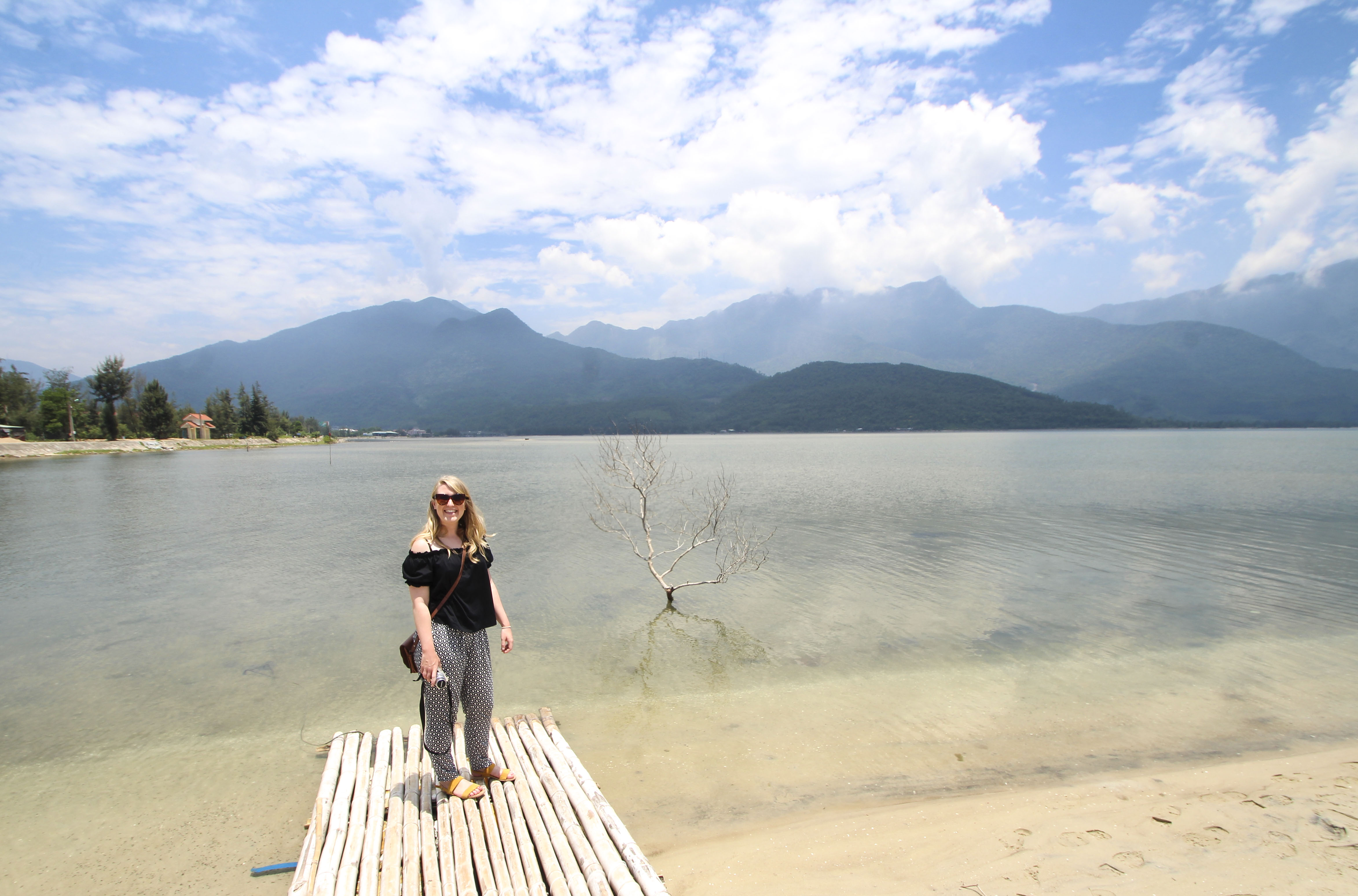 Nicola at Lang Co Lagoon, Vietnam