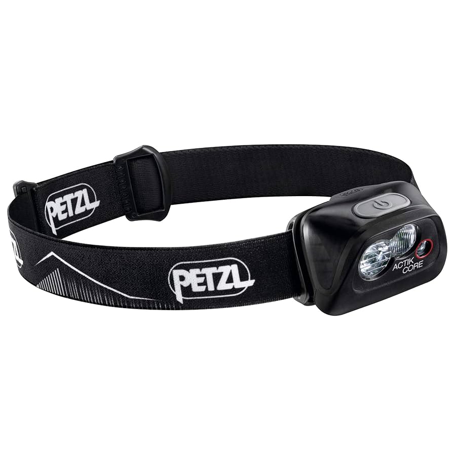 petzel actik core head torch for travel