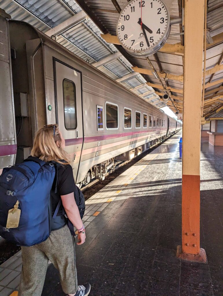Catching the night train from Chiang Mai to Bangkok